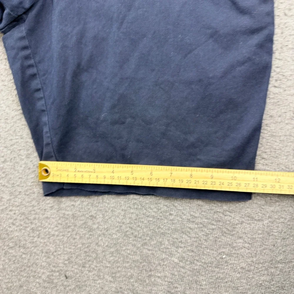 Banana Republic Aiden Short Mens 34 Navy Blue Chino Cotton Stretch Casual Summer